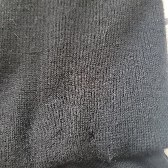 Talbots Size 8p Vintage 100% Wool Sweater Dress Pearl Chain Attached Belt - Picture 6 of 10